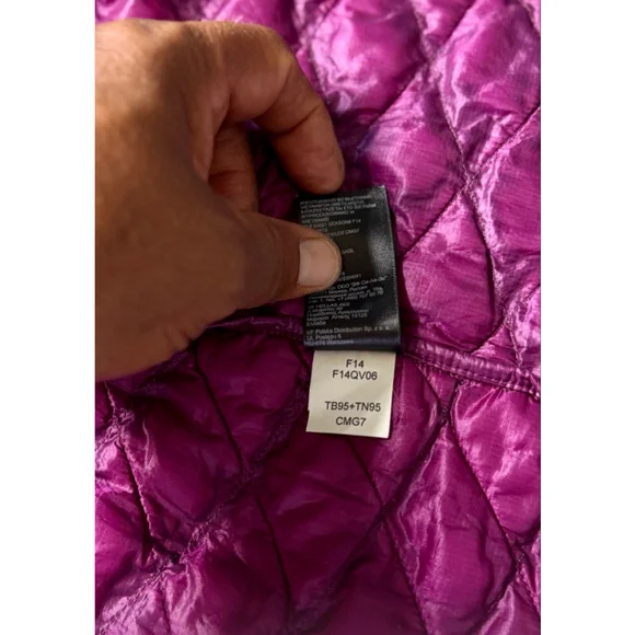 The North Face ThermoBall Full Zip Jacket Berry Purple Large - Picture 6 of 8